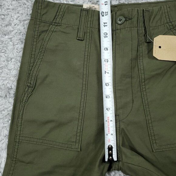 Levi's Ribcage Straight Utility Olive Green Super High Rise Pants Size 26x29 - Picture 11 of 12